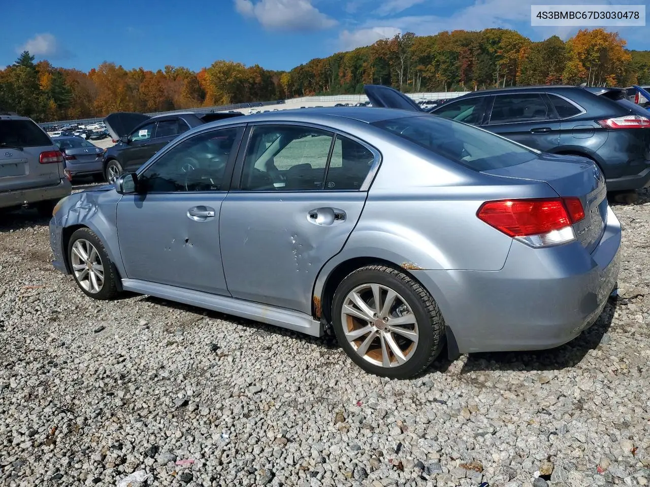 2013 SUBARU LEGACY VIN 4S3BMBC67D3030478 — фото 3