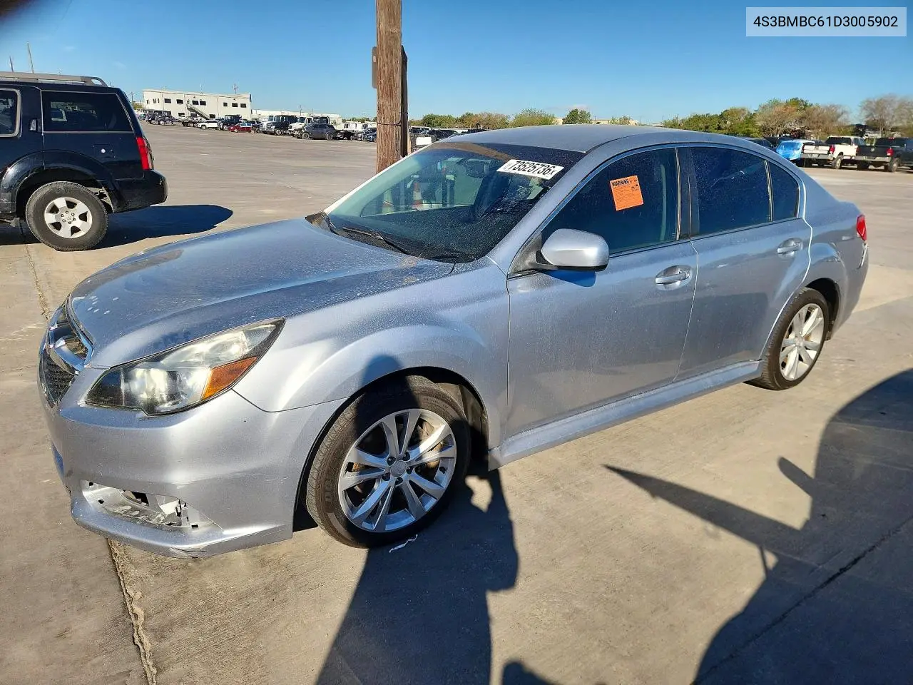 SUBARU LEGACY 2013, VIN 4S3BMBC61D3005902