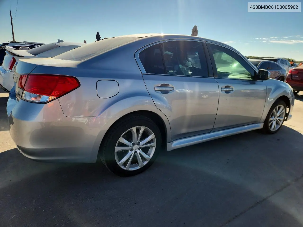 2013 SUBARU LEGACY VIN 4S3BMBC61D3005902 — фото 3