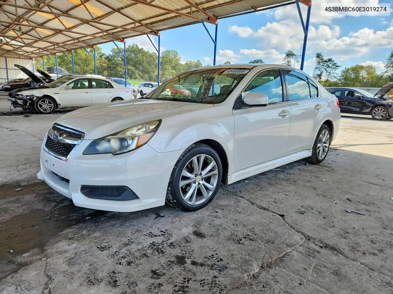 SUBARU LEGACY 2014, VIN 4S3BMBC60E3019274
