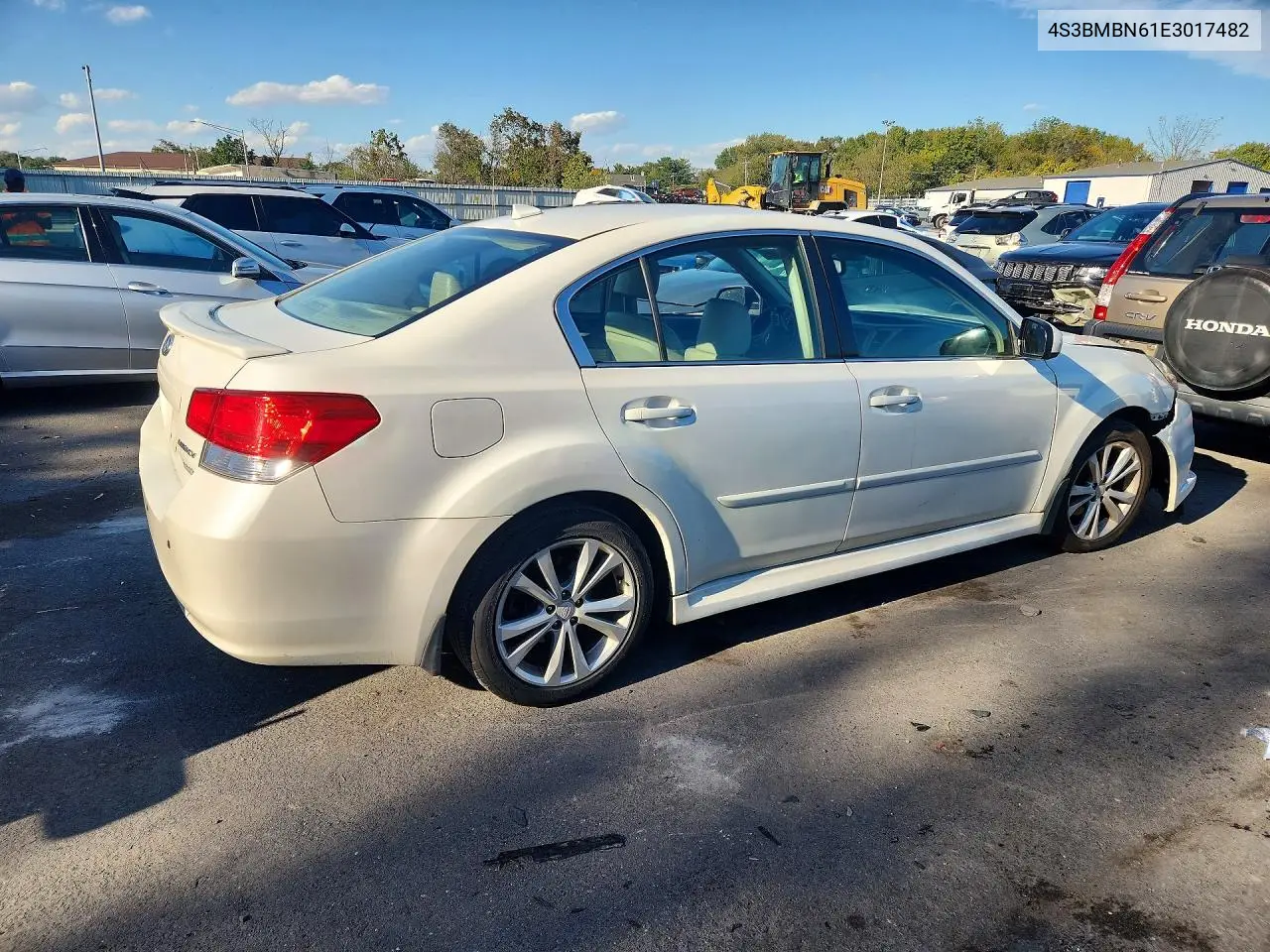 2014 SUBARU LEGACY VIN 4S3BMBN61E3017482 — фото 3