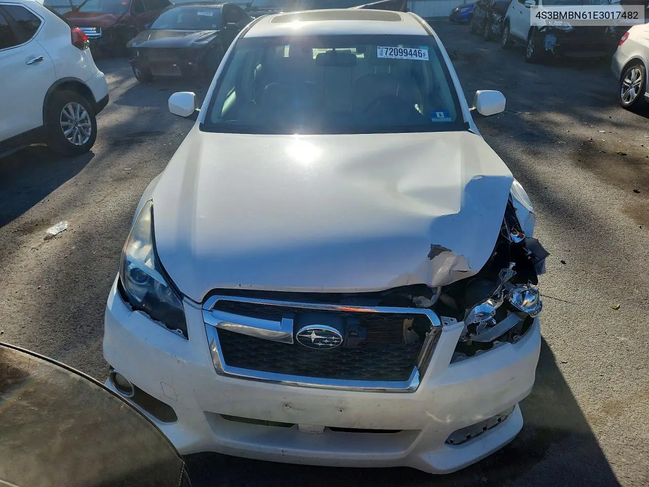 2014 SUBARU LEGACY VIN 4S3BMBN61E3017482 — фото 5