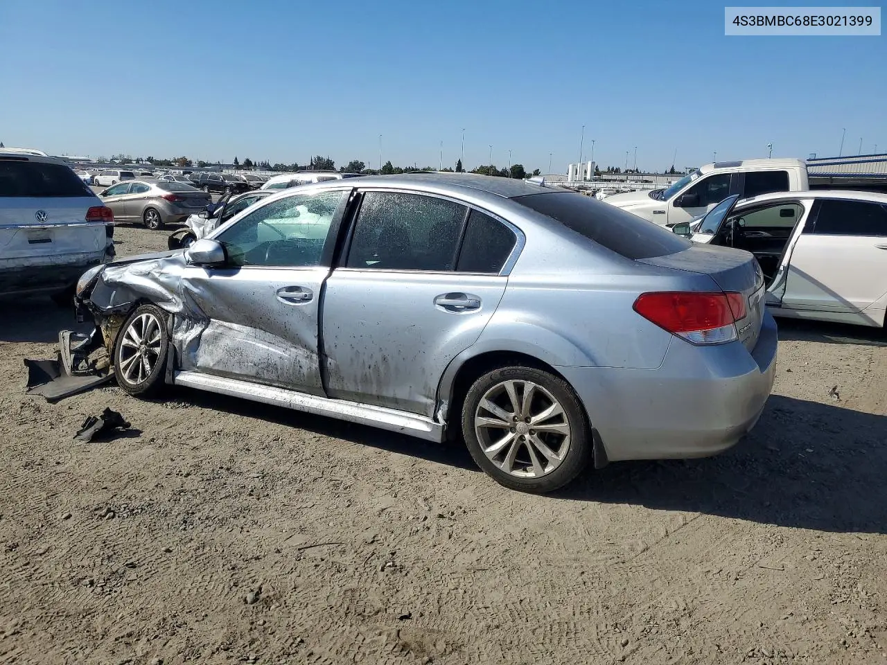 2014 SUBARU LEGACY VIN 4S3BMBC68E3021399 — фото 2