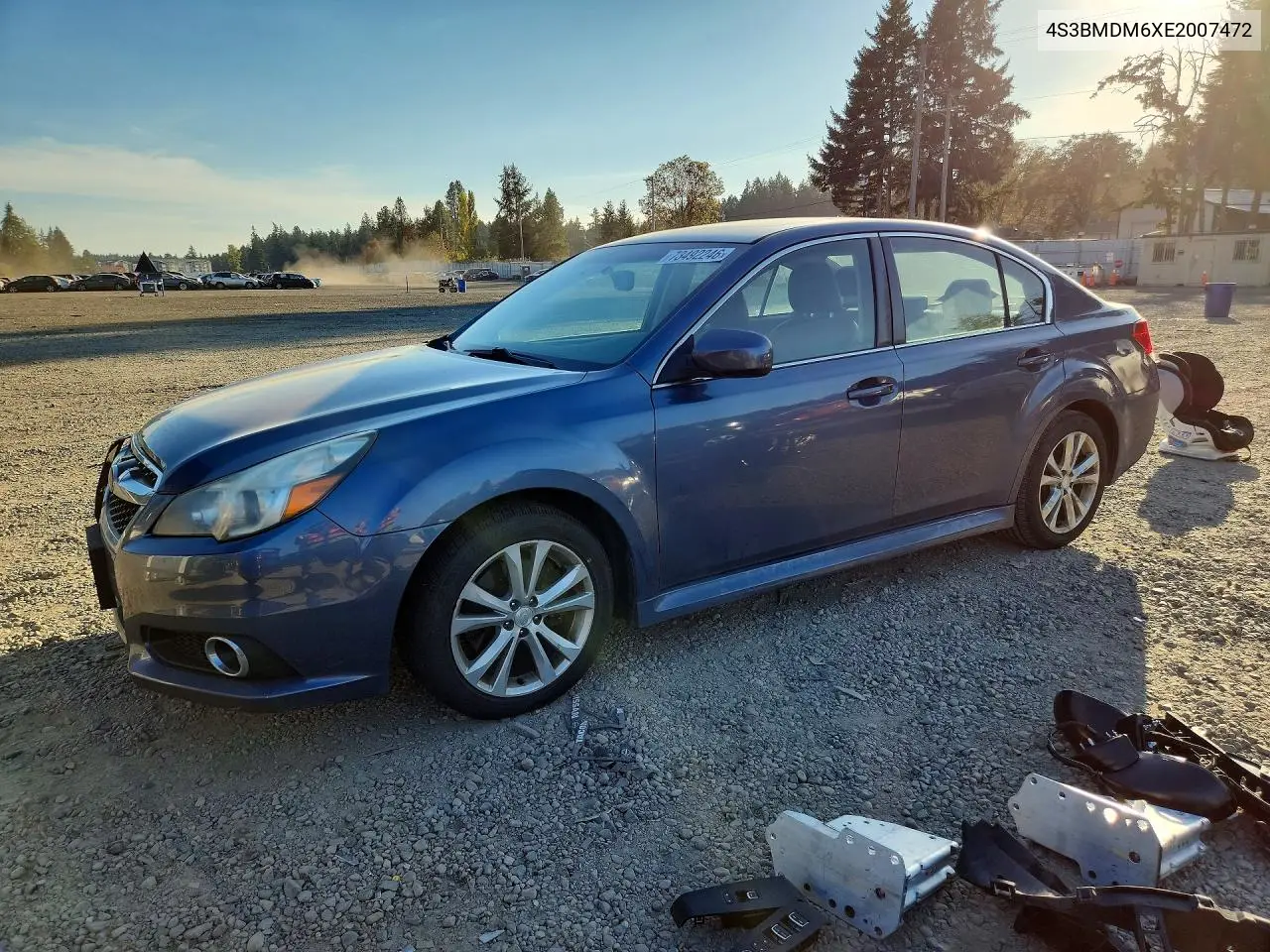 SUBARU LEGACY 2014, VIN 4S3BMDM6XE2007472