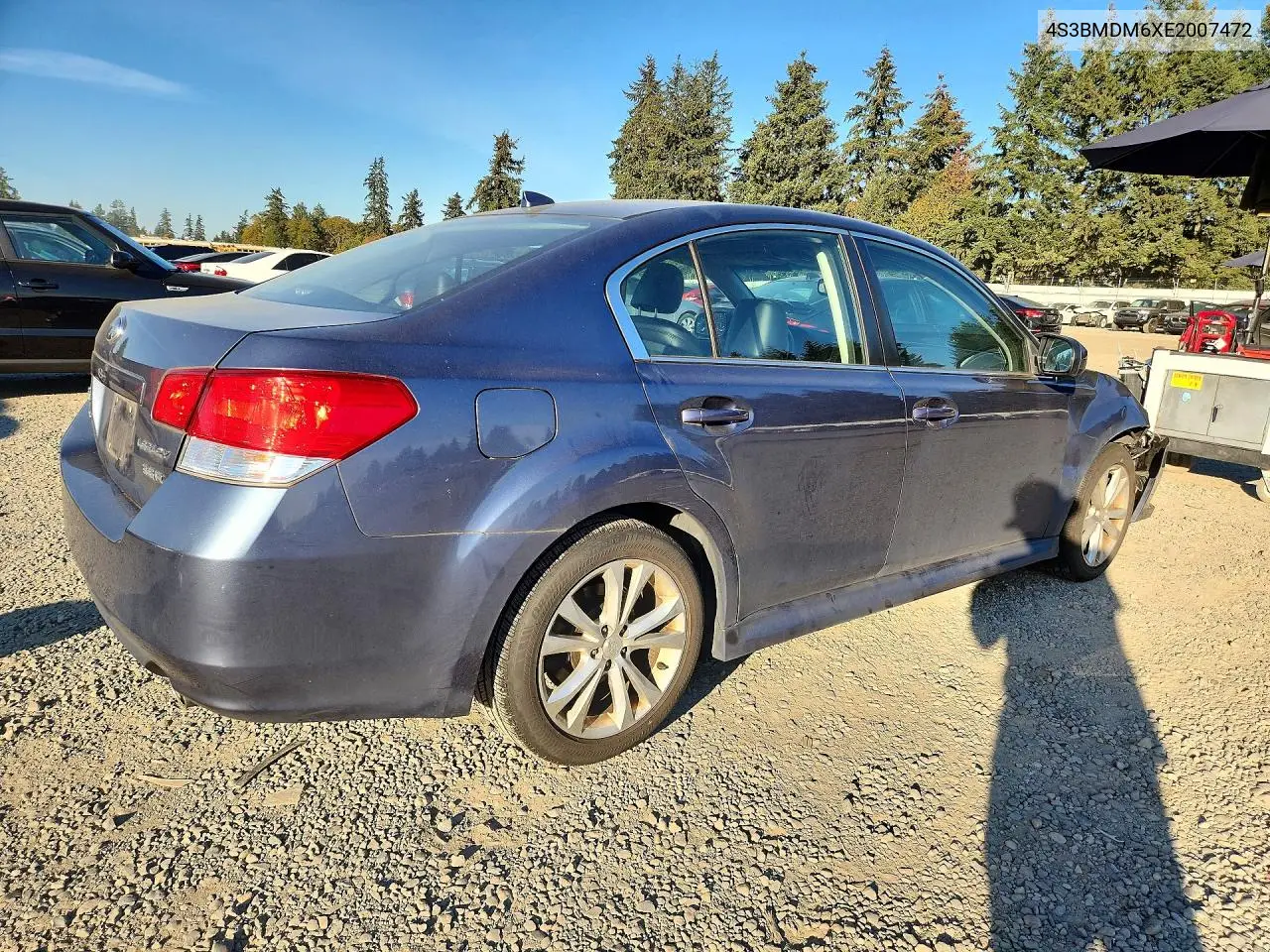 2014 SUBARU LEGACY VIN 4S3BMDM6XE2007472 — фото 3