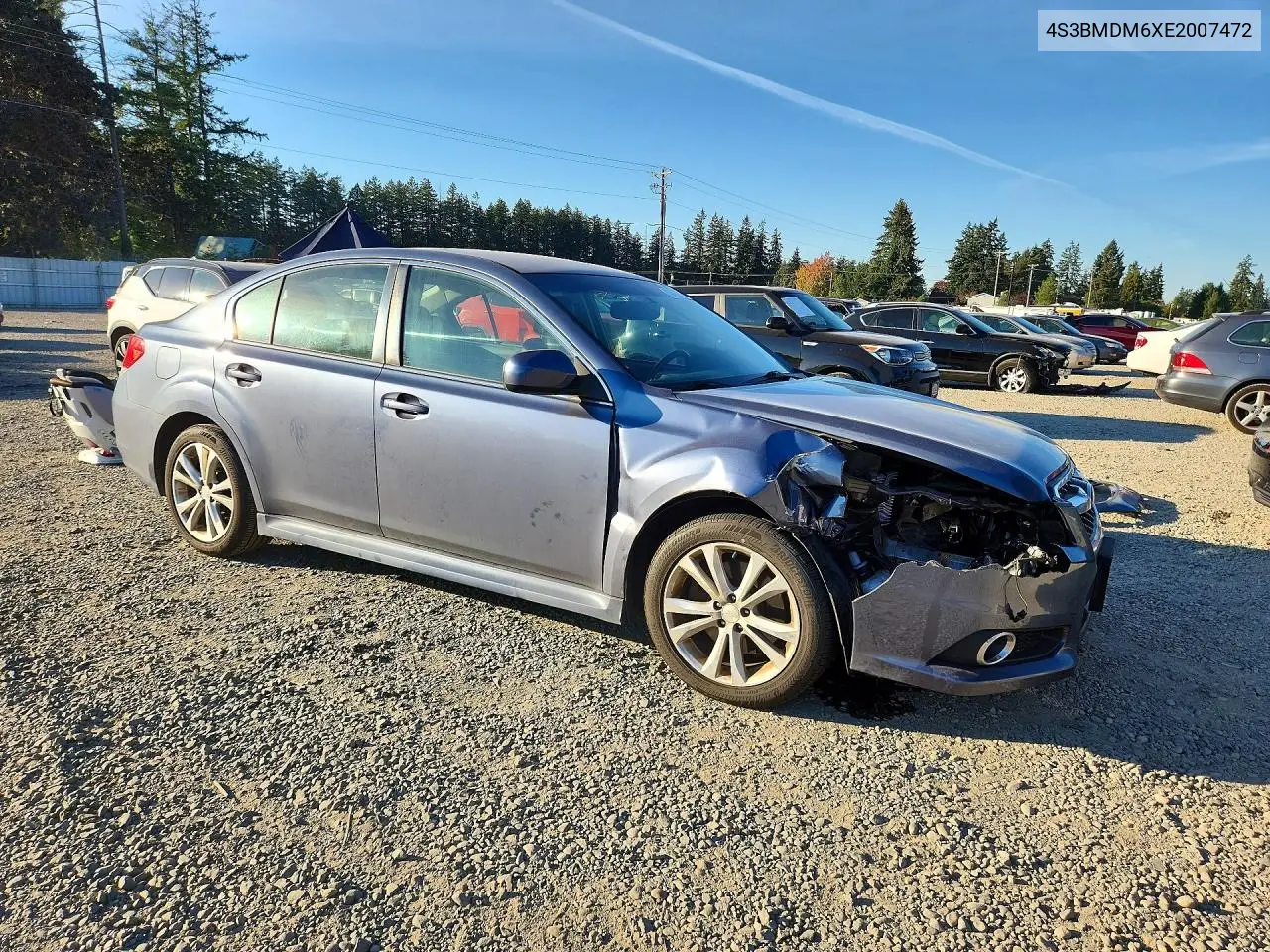 2014 SUBARU LEGACY VIN 4S3BMDM6XE2007472 — фото 4