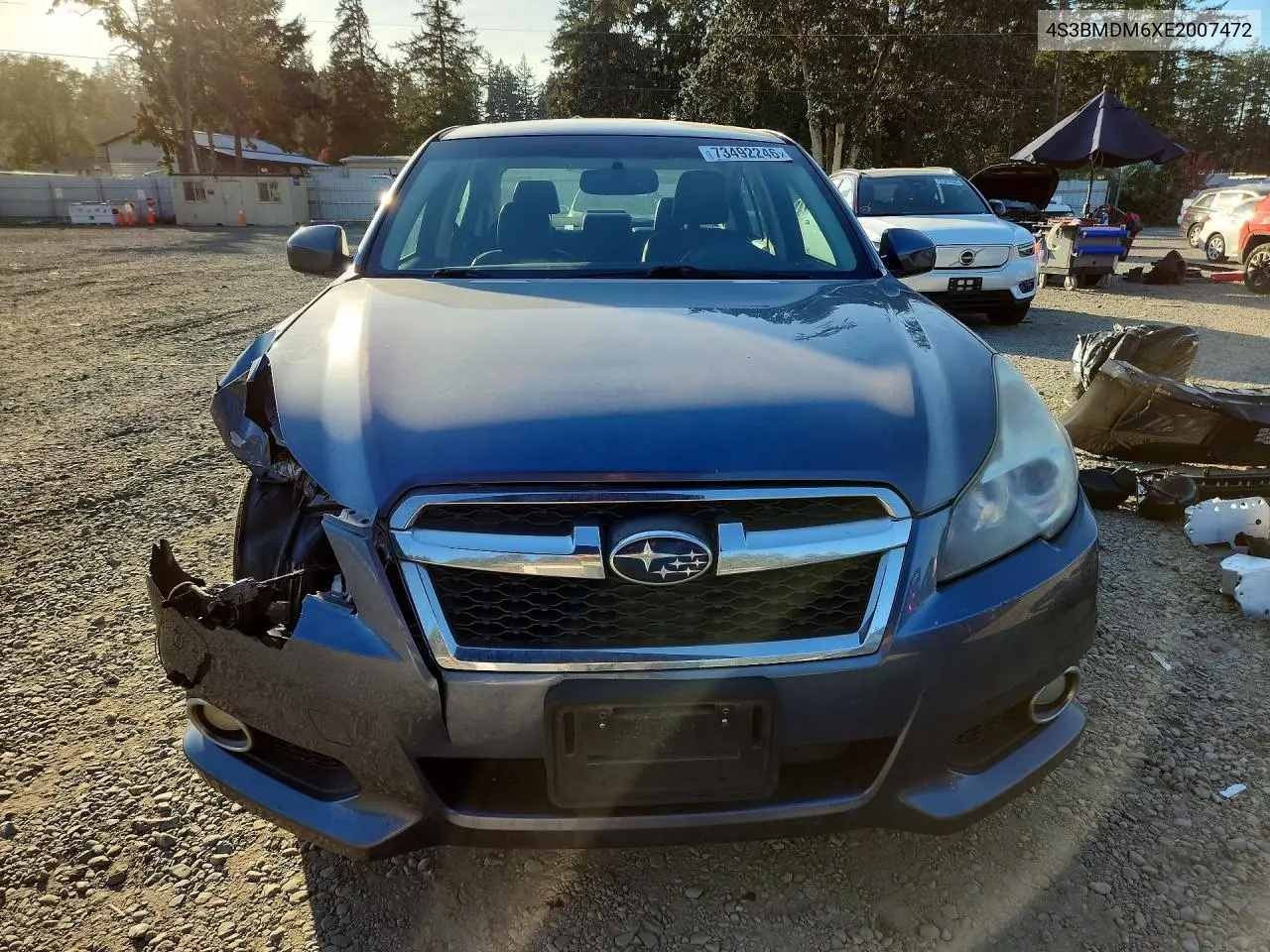 2014 SUBARU LEGACY VIN 4S3BMDM6XE2007472 — фото 5