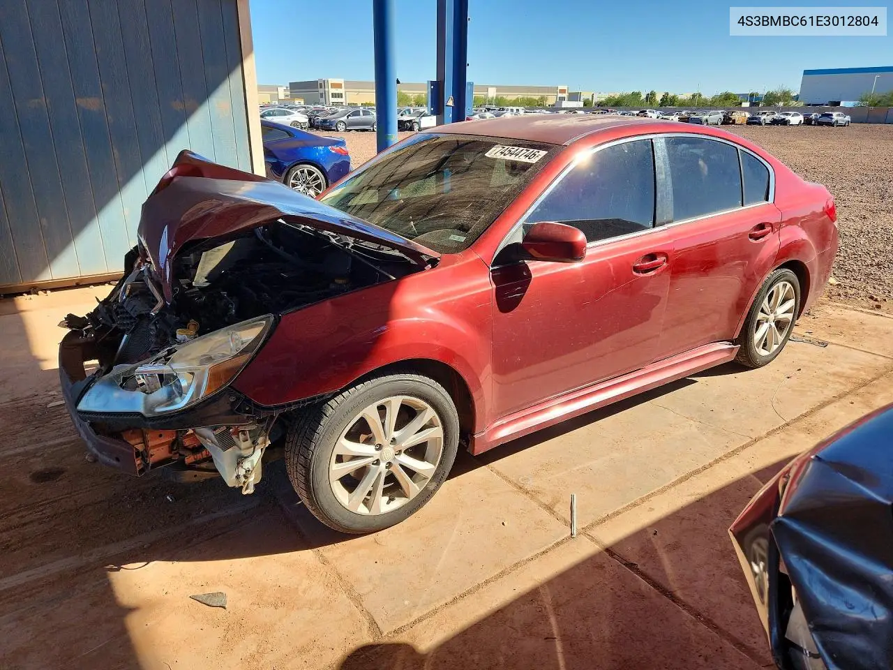 SUBARU LEGACY 2014, VIN 4S3BMBC61E3012804