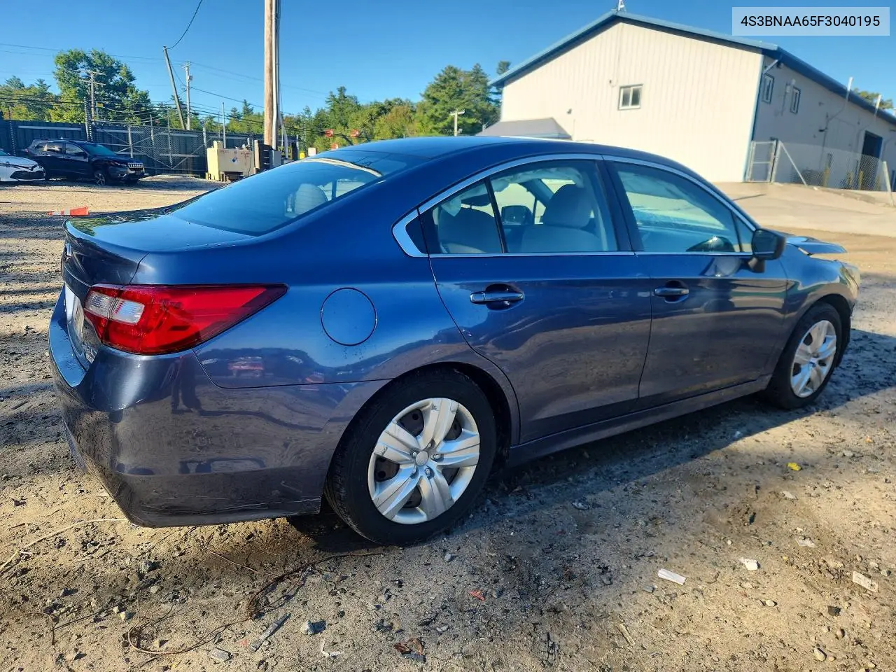 2015 SUBARU LEGACY VIN 4S3BNAA65F3040195 — фото 3