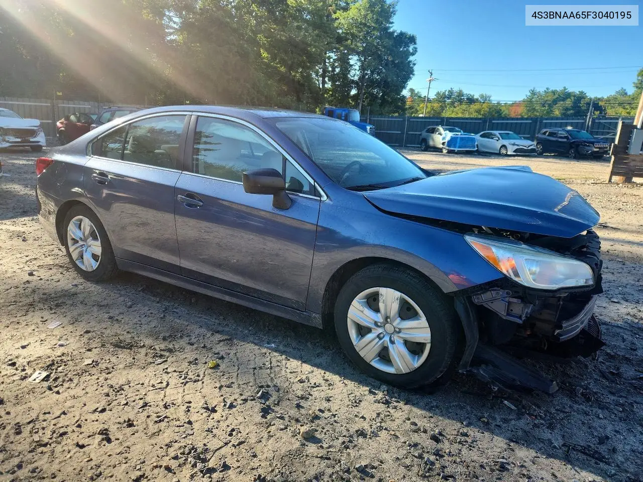 2015 SUBARU LEGACY VIN 4S3BNAA65F3040195 — фото 4