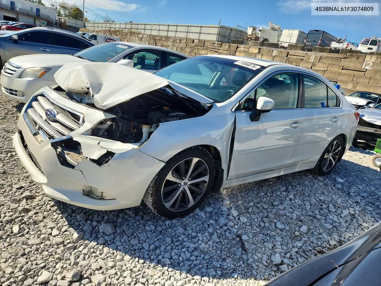 SUBARU LEGACY 2015, VIN 4S3BNAL61F3074809