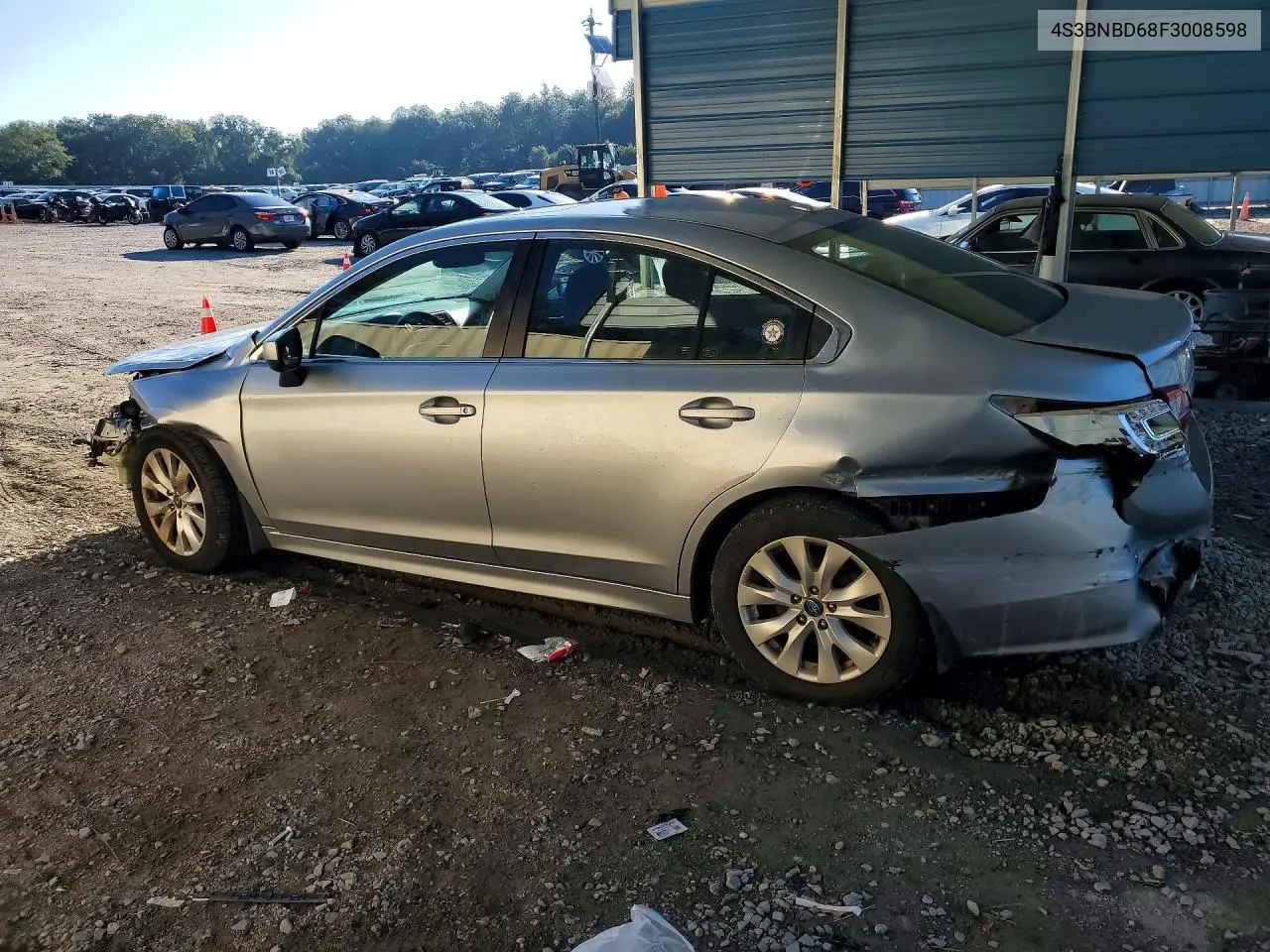 2015 SUBARU LEGACY VIN 4S3BNBD68F3008598 — фото 2