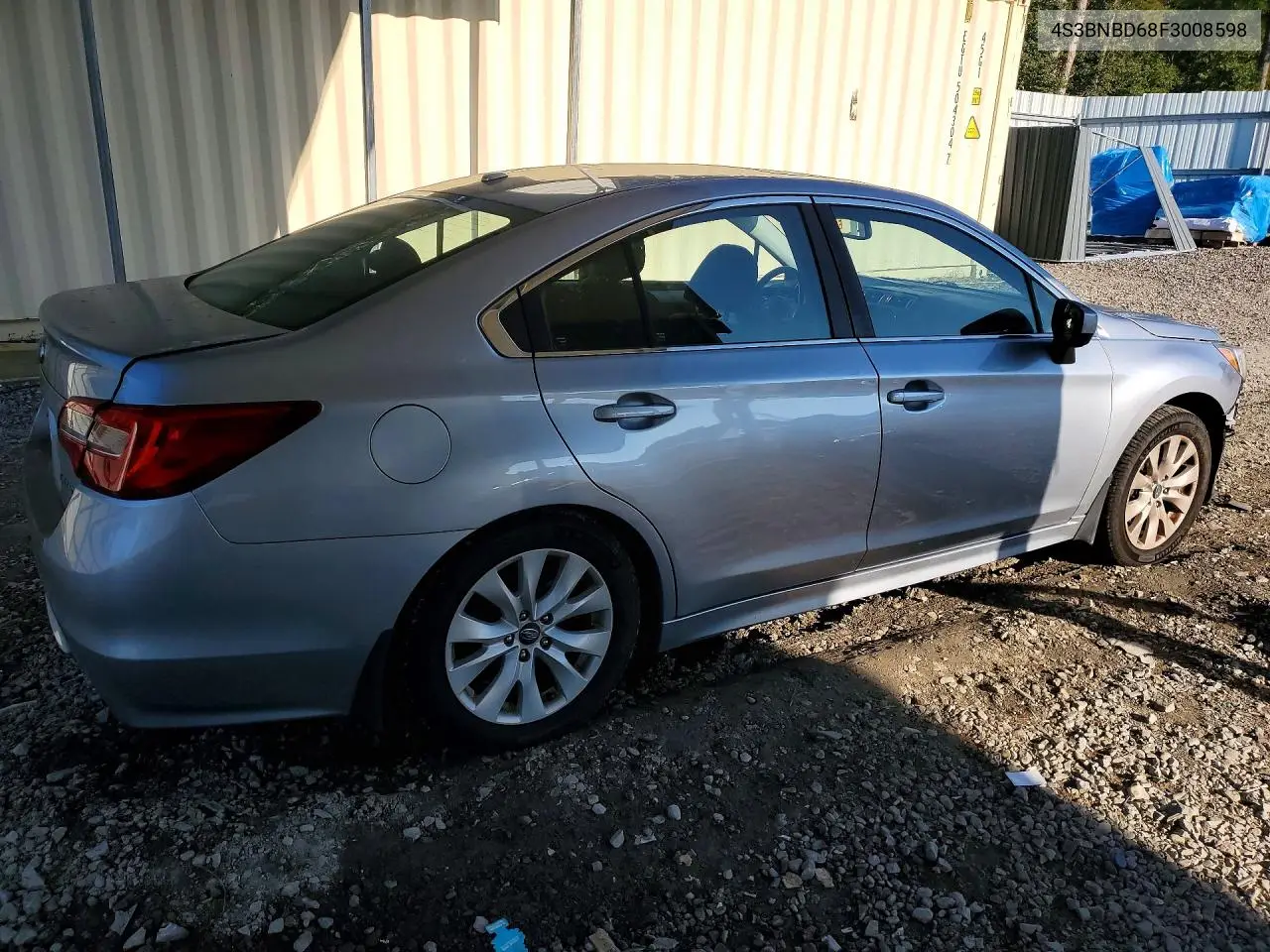 2015 SUBARU LEGACY VIN 4S3BNBD68F3008598 — фото 3