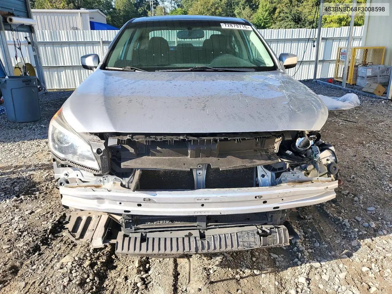 2015 SUBARU LEGACY VIN 4S3BNBD68F3008598 — фото 5