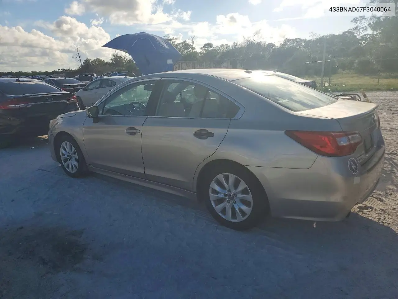 2015 SUBARU LEGACY VIN 4S3BNAD67F3040064 — фото 2