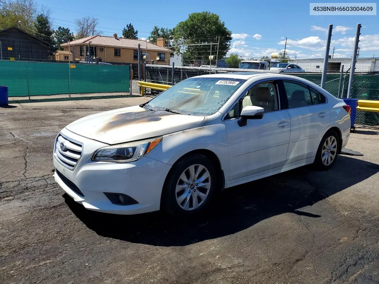 SUBARU LEGACY 2016, VIN 4S3BNBH66G3004609