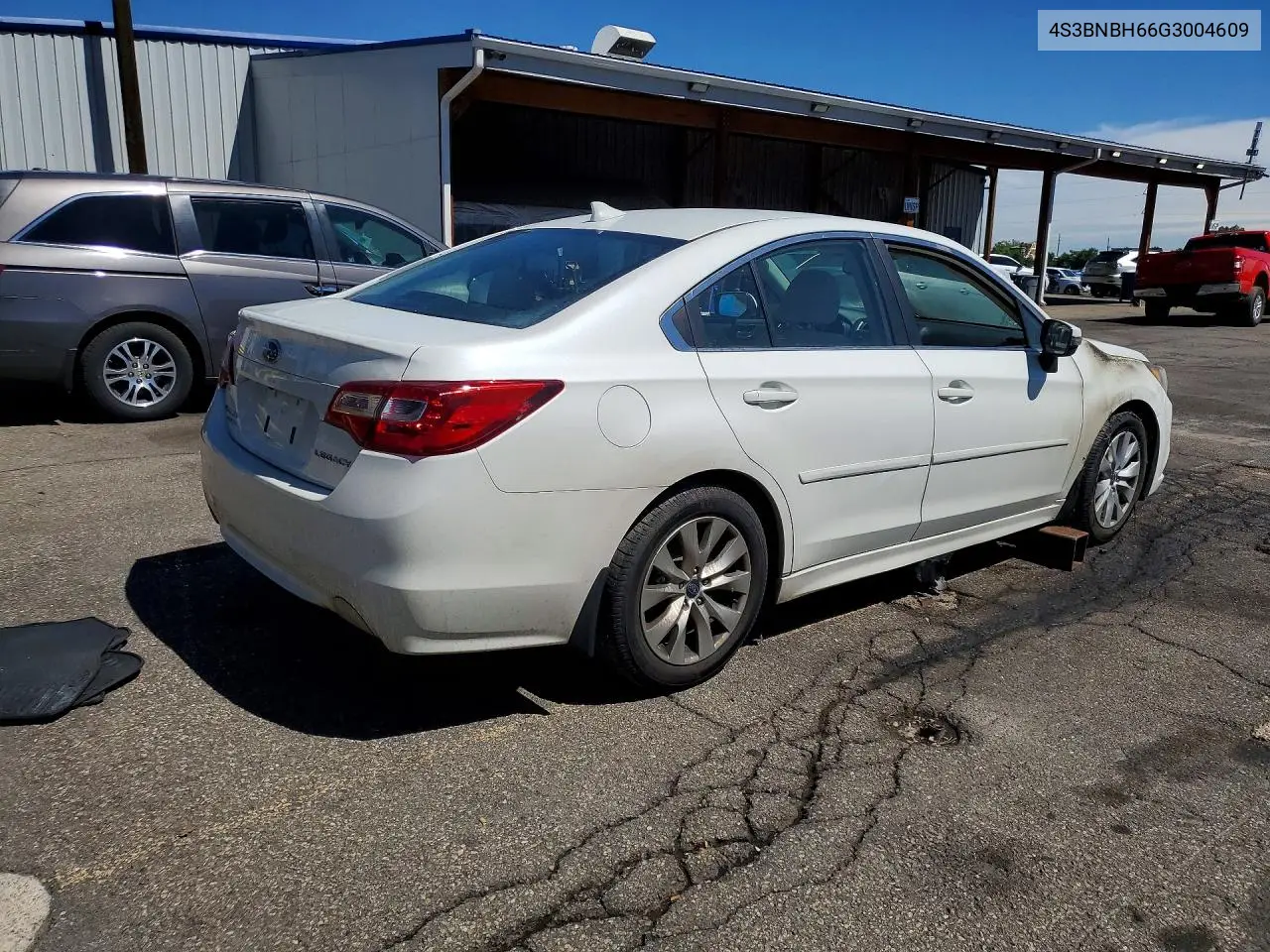 2016 SUBARU LEGACY VIN 4S3BNBH66G3004609 — фото 3