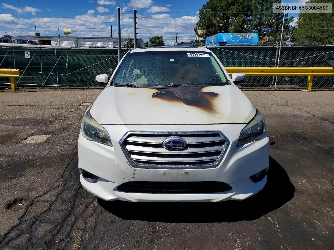 2016 SUBARU LEGACY VIN 4S3BNBH66G3004609 — фото 5