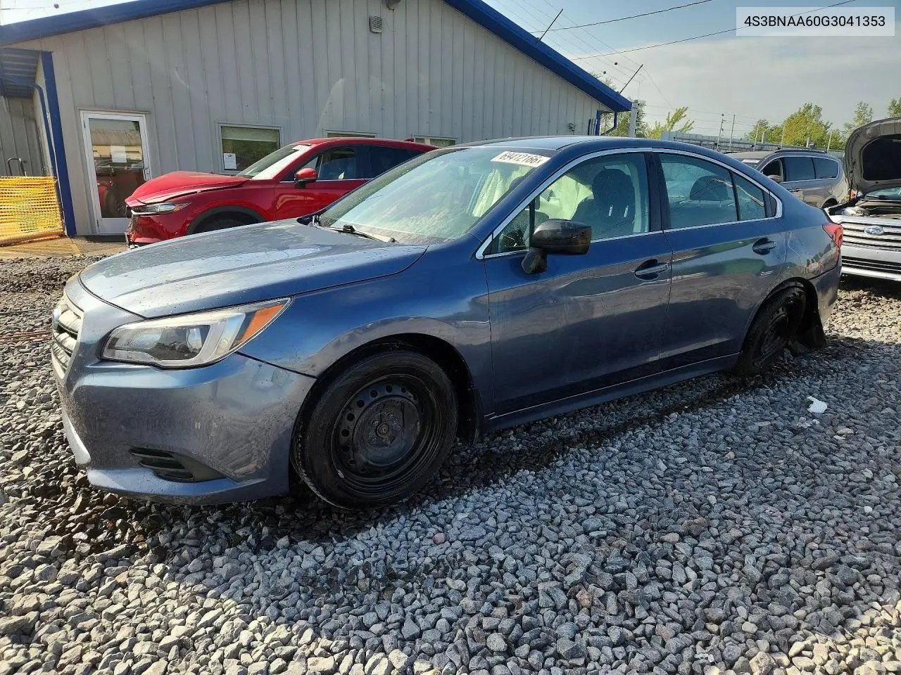 SUBARU LEGACY 2016, VIN 4S3BNAA60G3041353