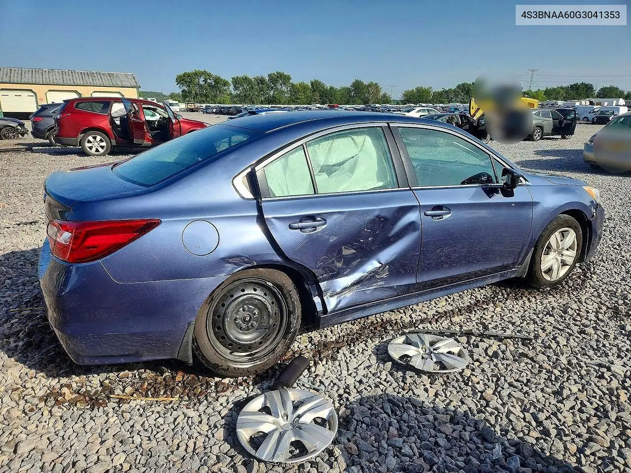 2016 SUBARU LEGACY VIN 4S3BNAA60G3041353 — фото 3