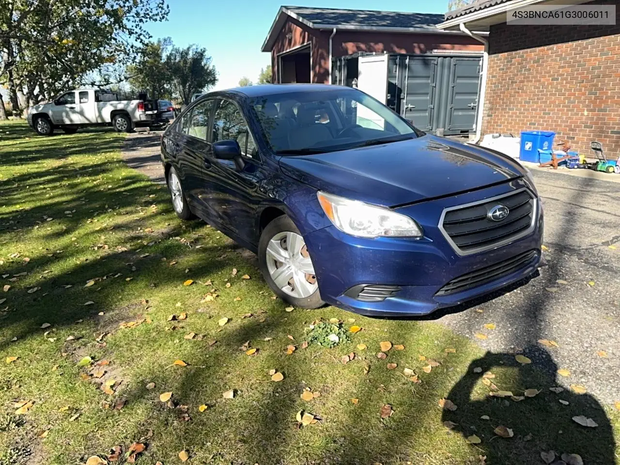 SUBARU LEGACY 2016, VIN 4S3BNCA61G3006011