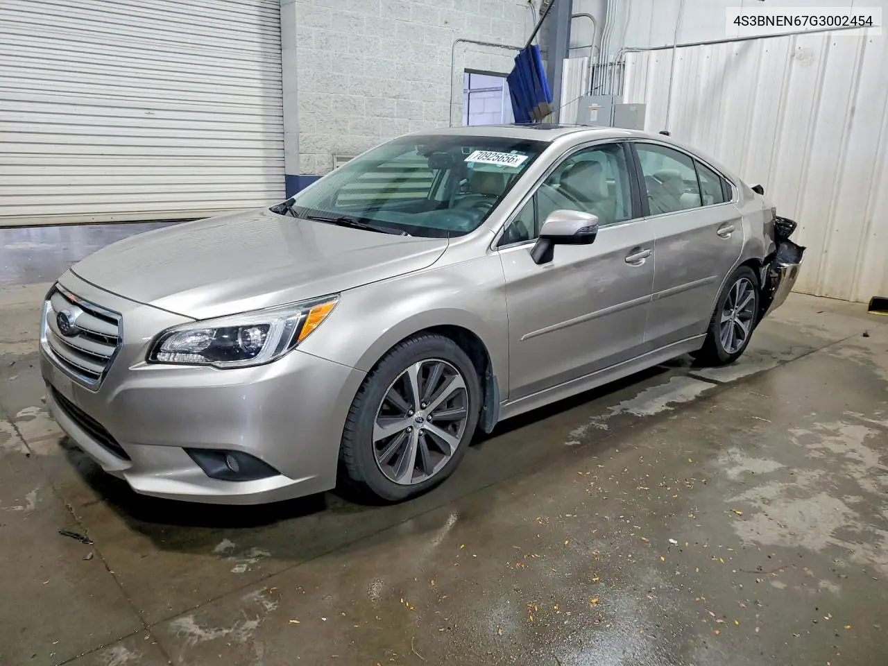 SUBARU LEGACY 2016, VIN 4S3BNEN67G3002454