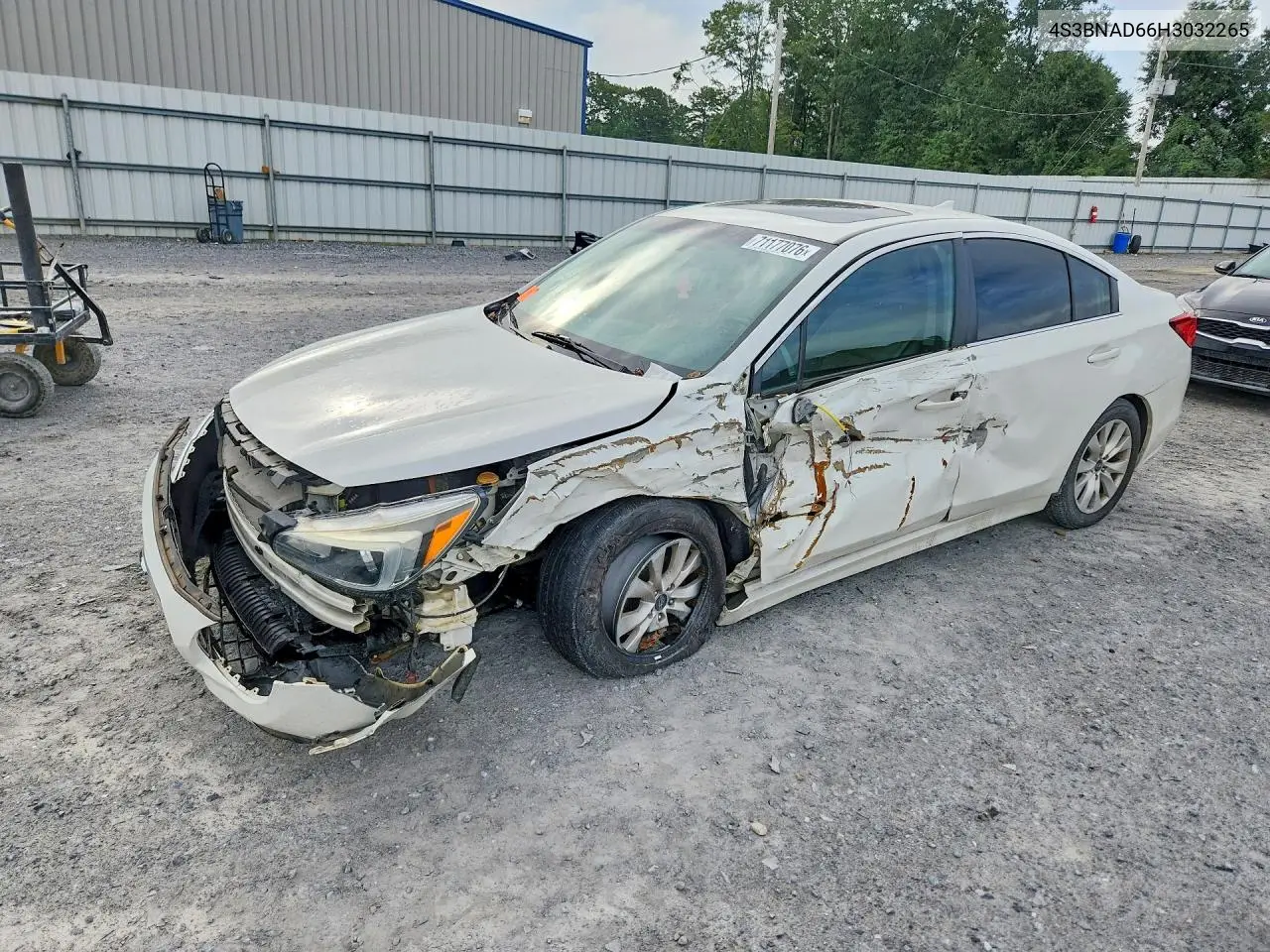 SUBARU LEGACY 2017, VIN 4S3BNAD66H3032265