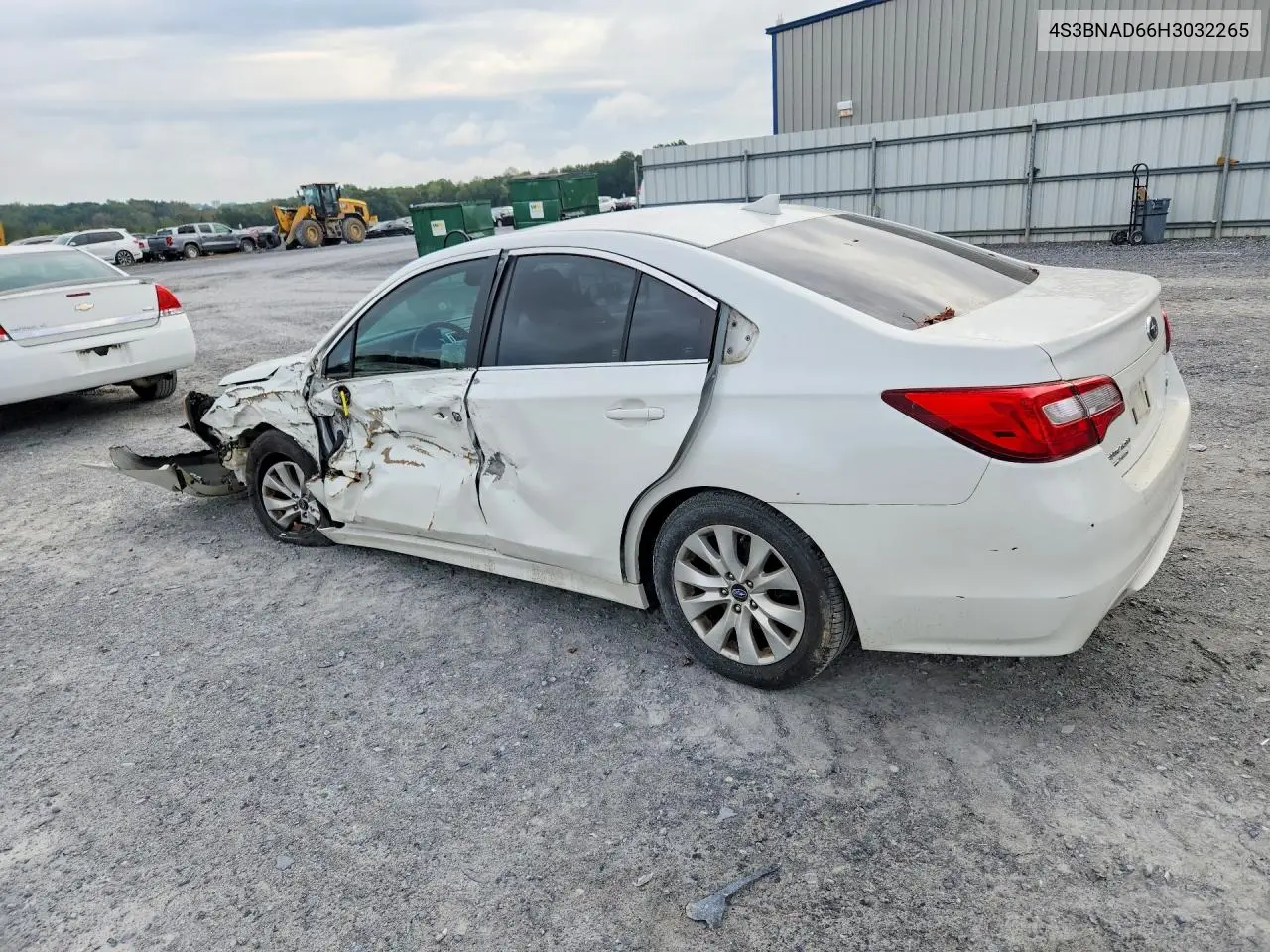 2017 SUBARU LEGACY VIN 4S3BNAD66H3032265 — фото 2