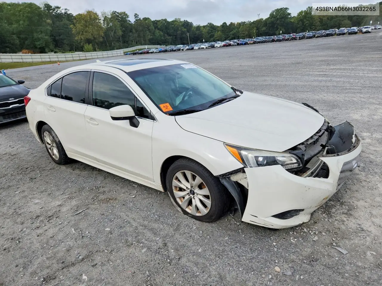 2017 SUBARU LEGACY VIN 4S3BNAD66H3032265 — фото 4