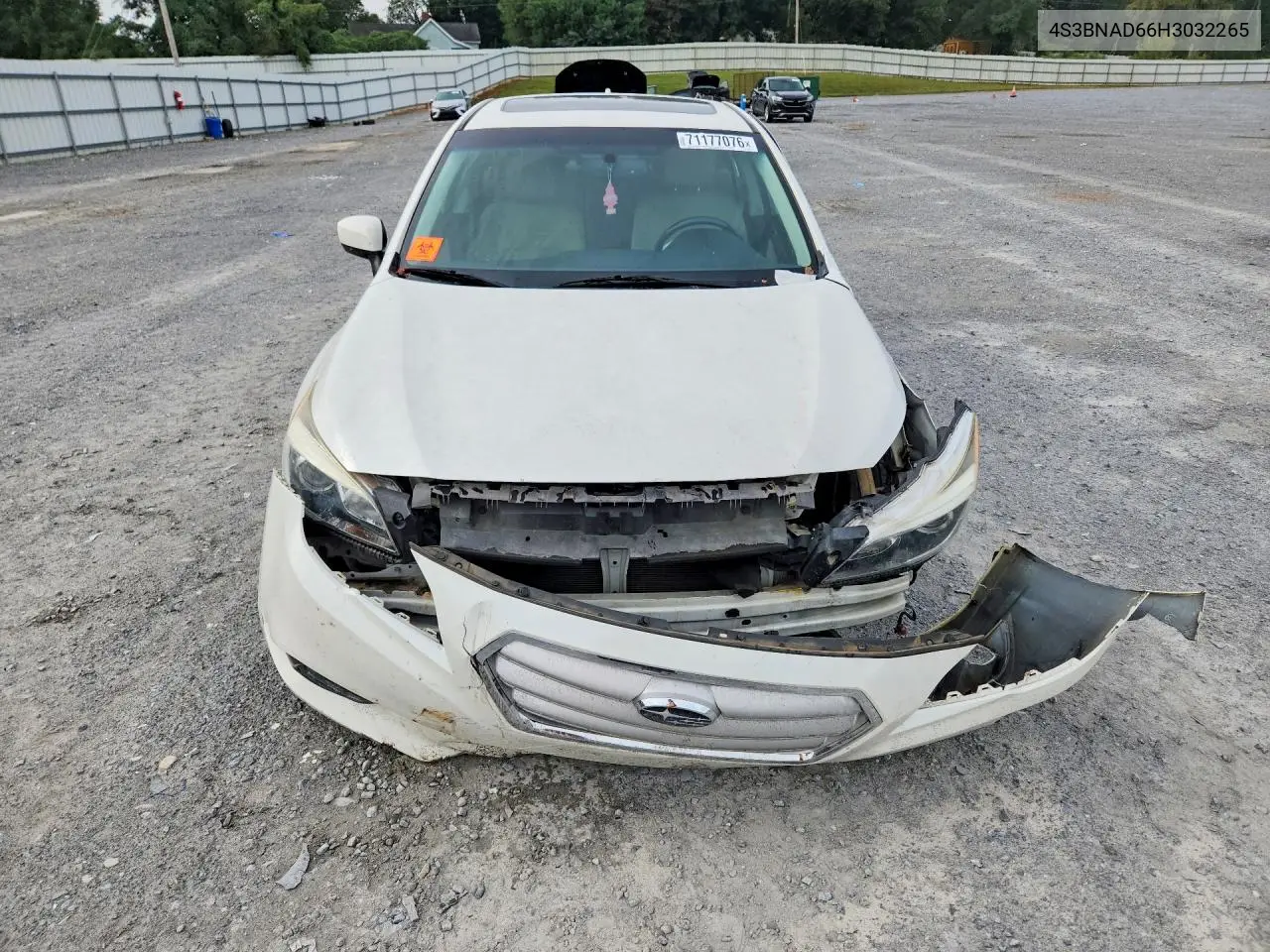 2017 SUBARU LEGACY VIN 4S3BNAD66H3032265 — фото 5