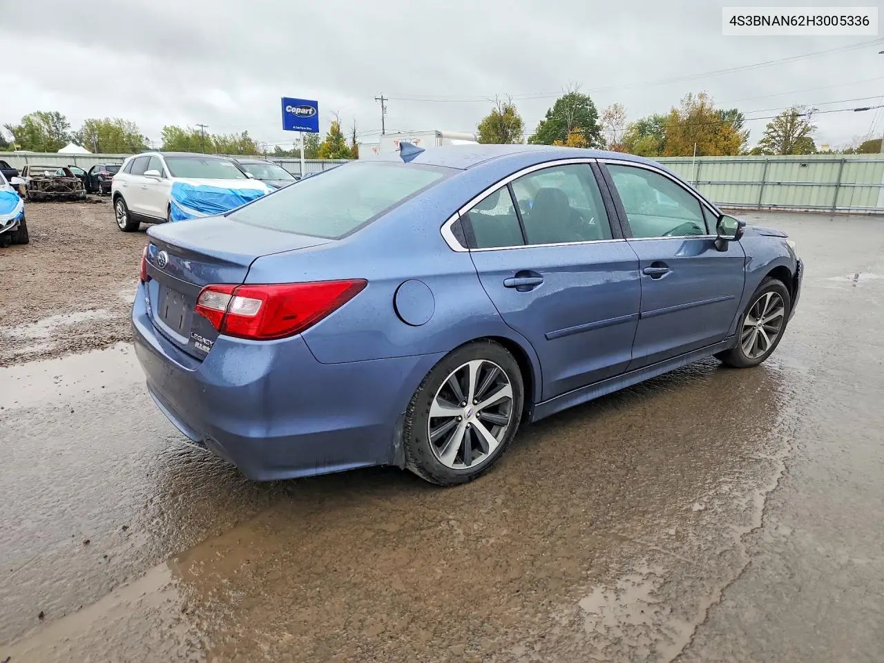 2017 SUBARU LEGACY VIN 4S3BNAN62H3005336 — фото 3