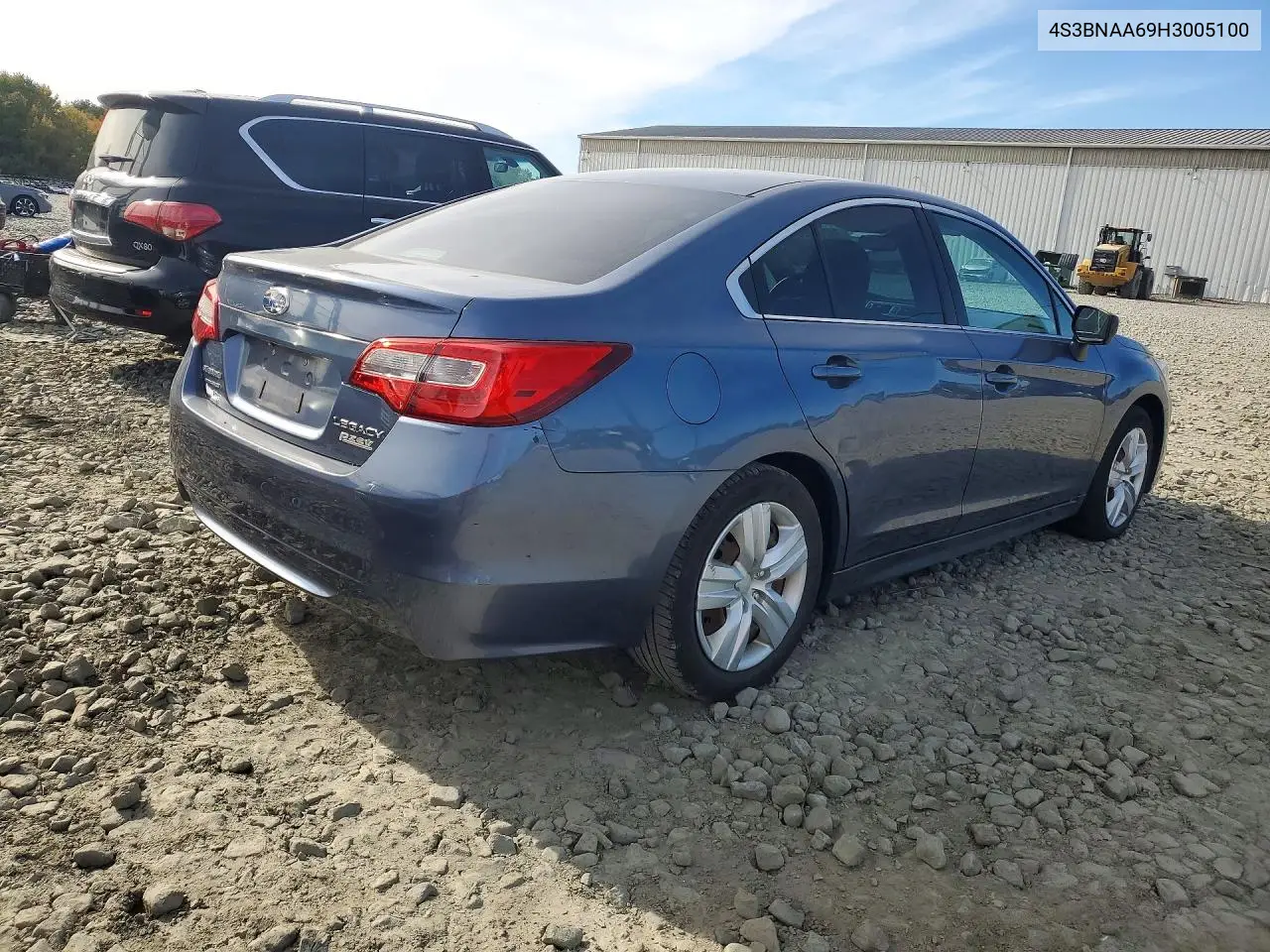 2017 SUBARU LEGACY VIN 4S3BNAA69H3005100 — фото 3
