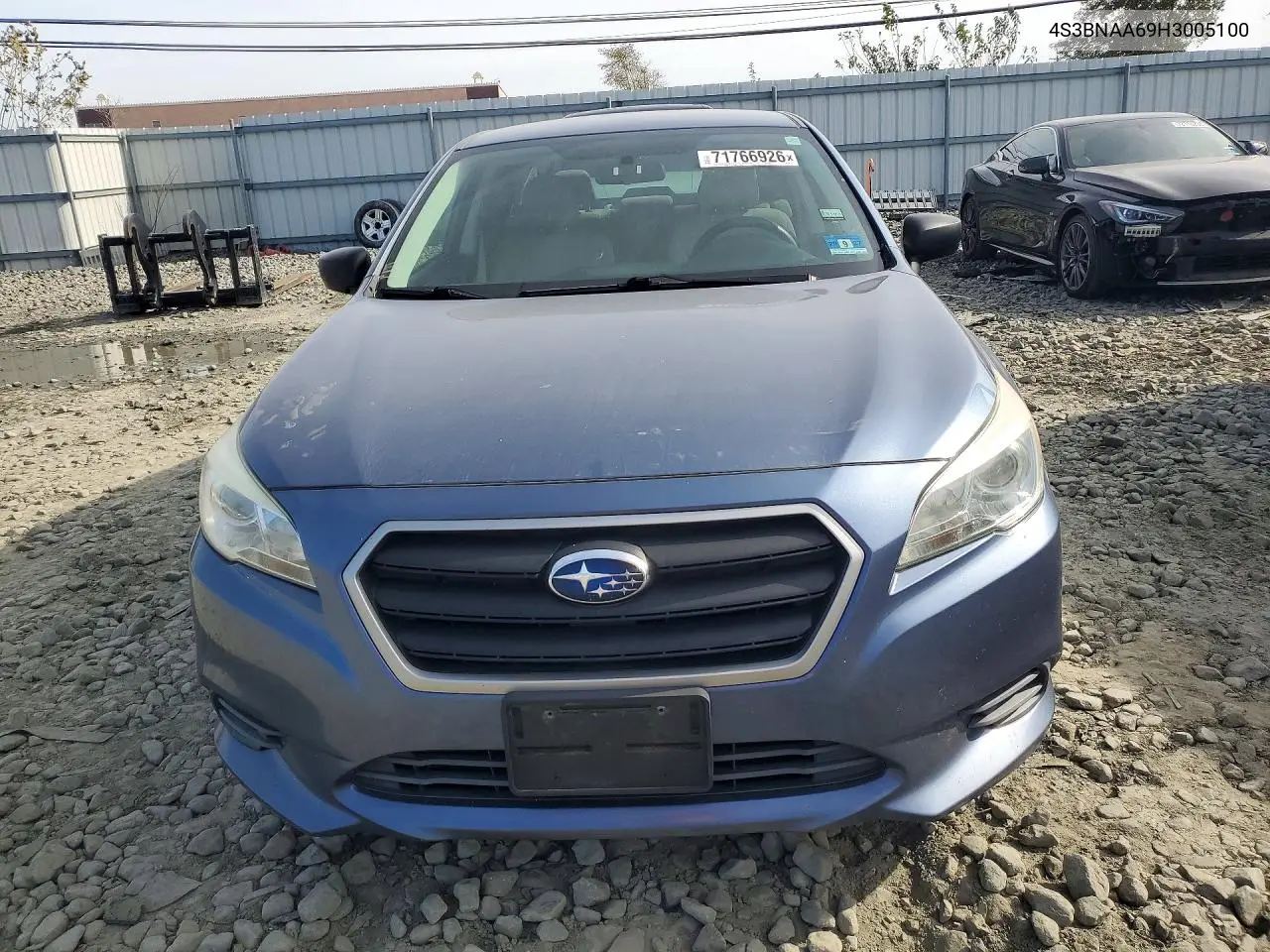 2017 SUBARU LEGACY VIN 4S3BNAA69H3005100 — фото 5