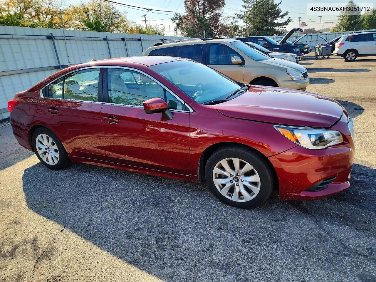 2017 SUBARU LEGACY VIN 4S3BNAC6XH3051712 — фото 4
