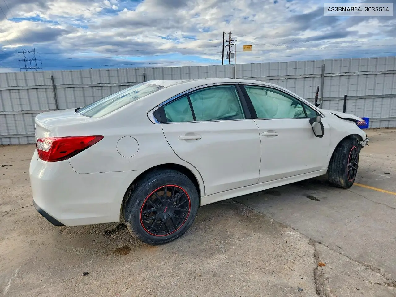 2018 SUBARU LEGACY VIN 4S3BNAB64J3035514 — фото 3