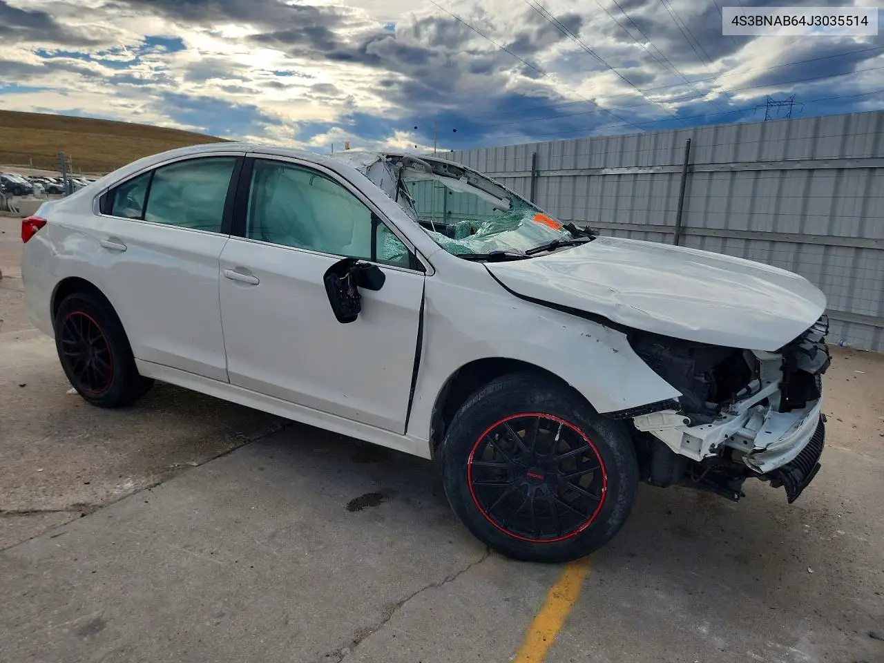 2018 SUBARU LEGACY VIN 4S3BNAB64J3035514 — фото 4