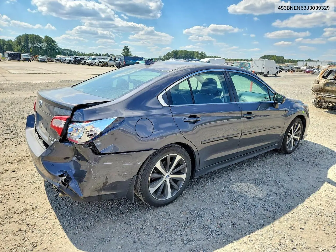 2018 SUBARU LEGACY VIN 4S3BNEN63J3039329 — фото 3