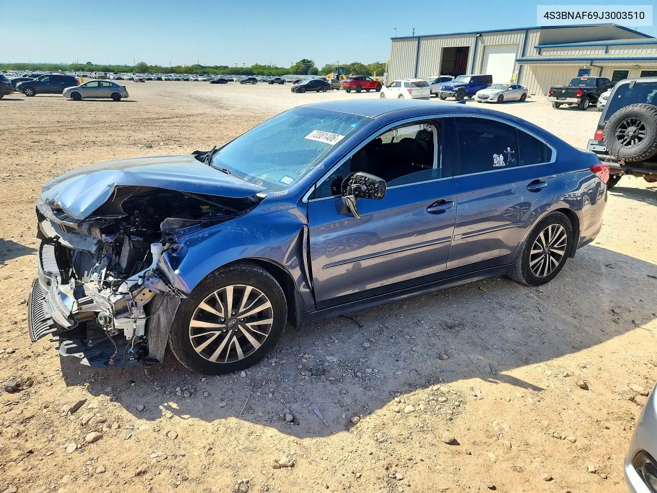 SUBARU LEGACY 2018, VIN 4S3BNAF69J3003510