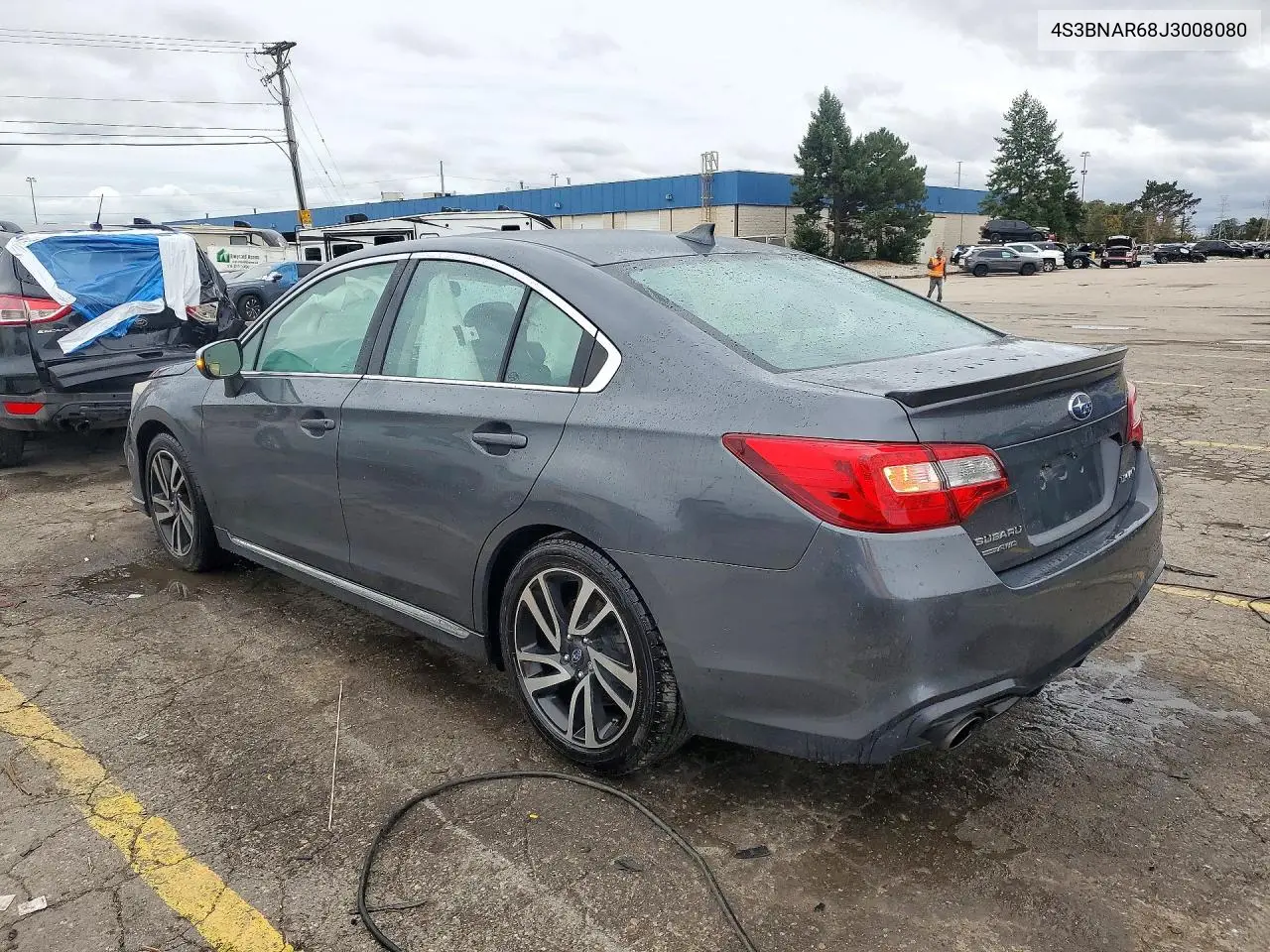 2018 SUBARU LEGACY VIN 4S3BNAR68J3008080 — фото 2