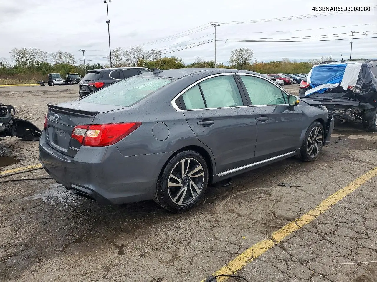 2018 SUBARU LEGACY VIN 4S3BNAR68J3008080 — фото 3
