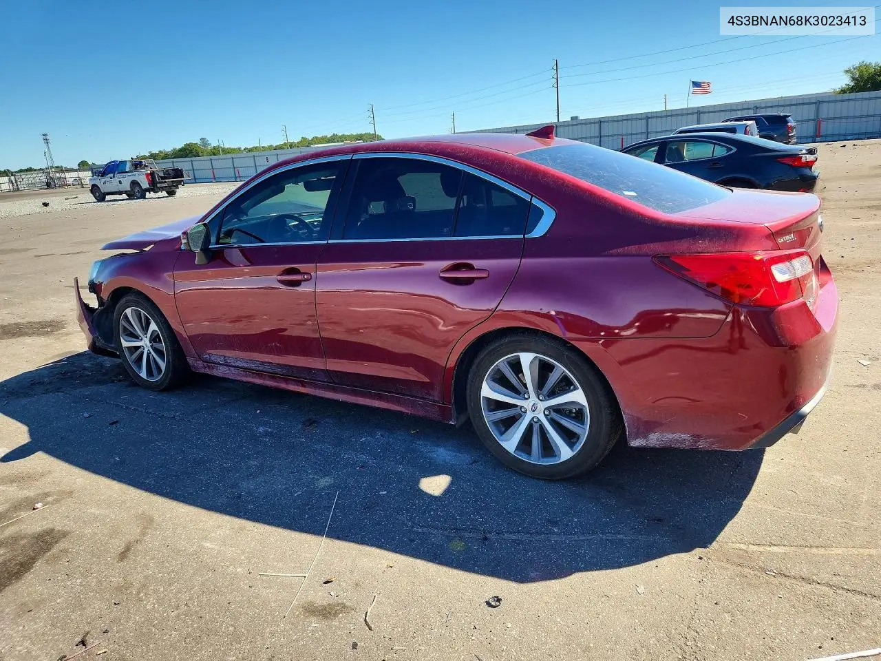 2019 SUBARU LEGACY VIN 4S3BNAN68K3023413 — фото 2