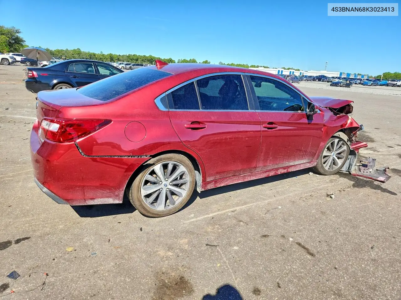 2019 SUBARU LEGACY VIN 4S3BNAN68K3023413 — фото 3