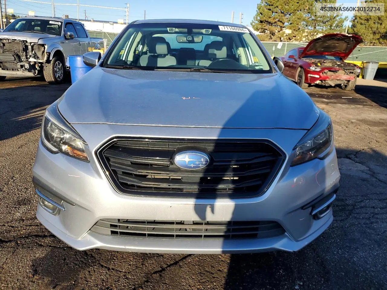2019 SUBARU LEGACY VIN 4S3BNAS60K3012734 — фото 5