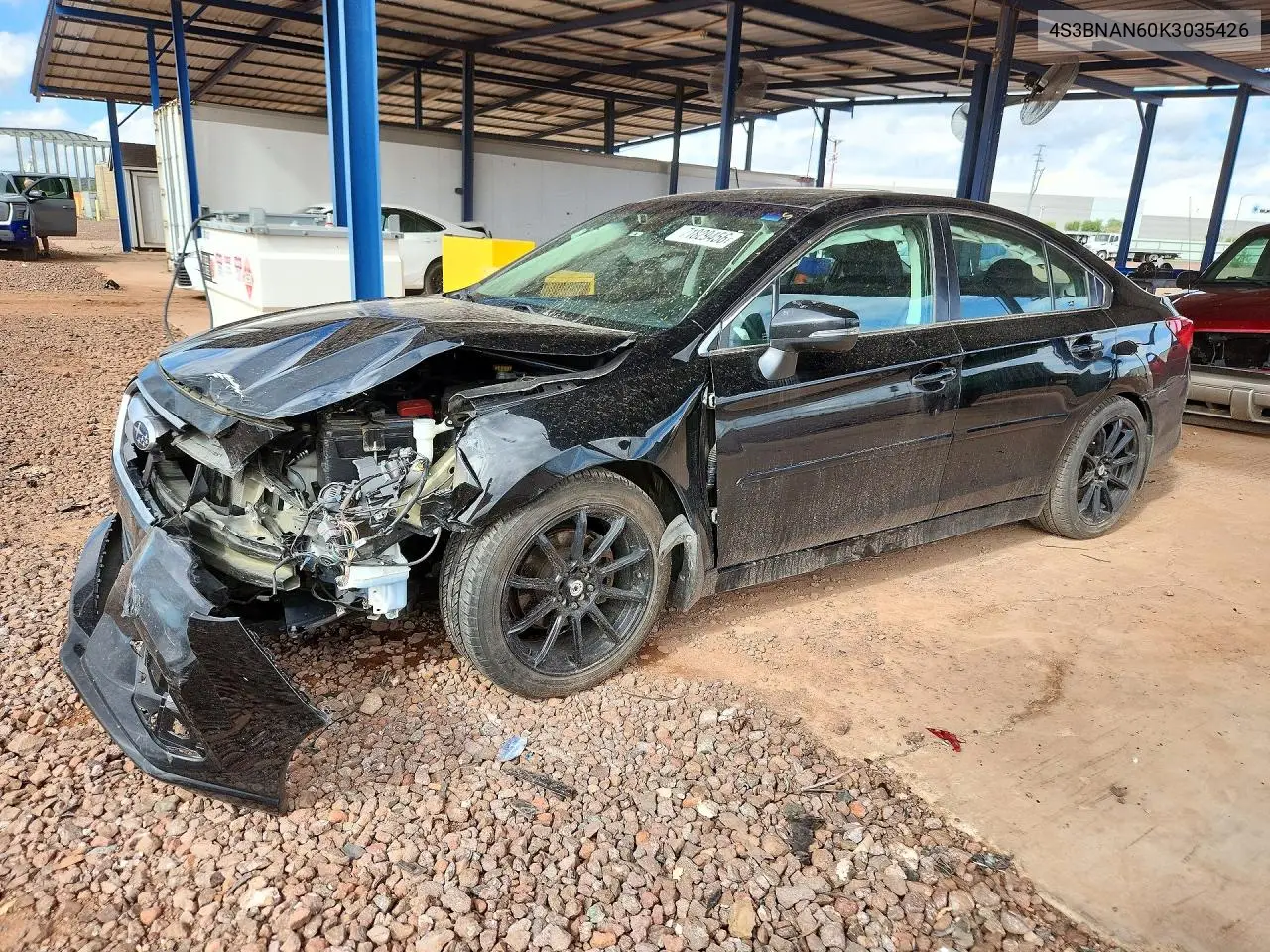 SUBARU LEGACY 2019, VIN 4S3BNAN60K3035426
