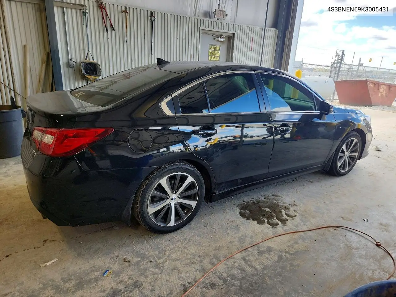 2019 SUBARU LEGACY VIN 4S3BNEN69K3005431 — фото 3