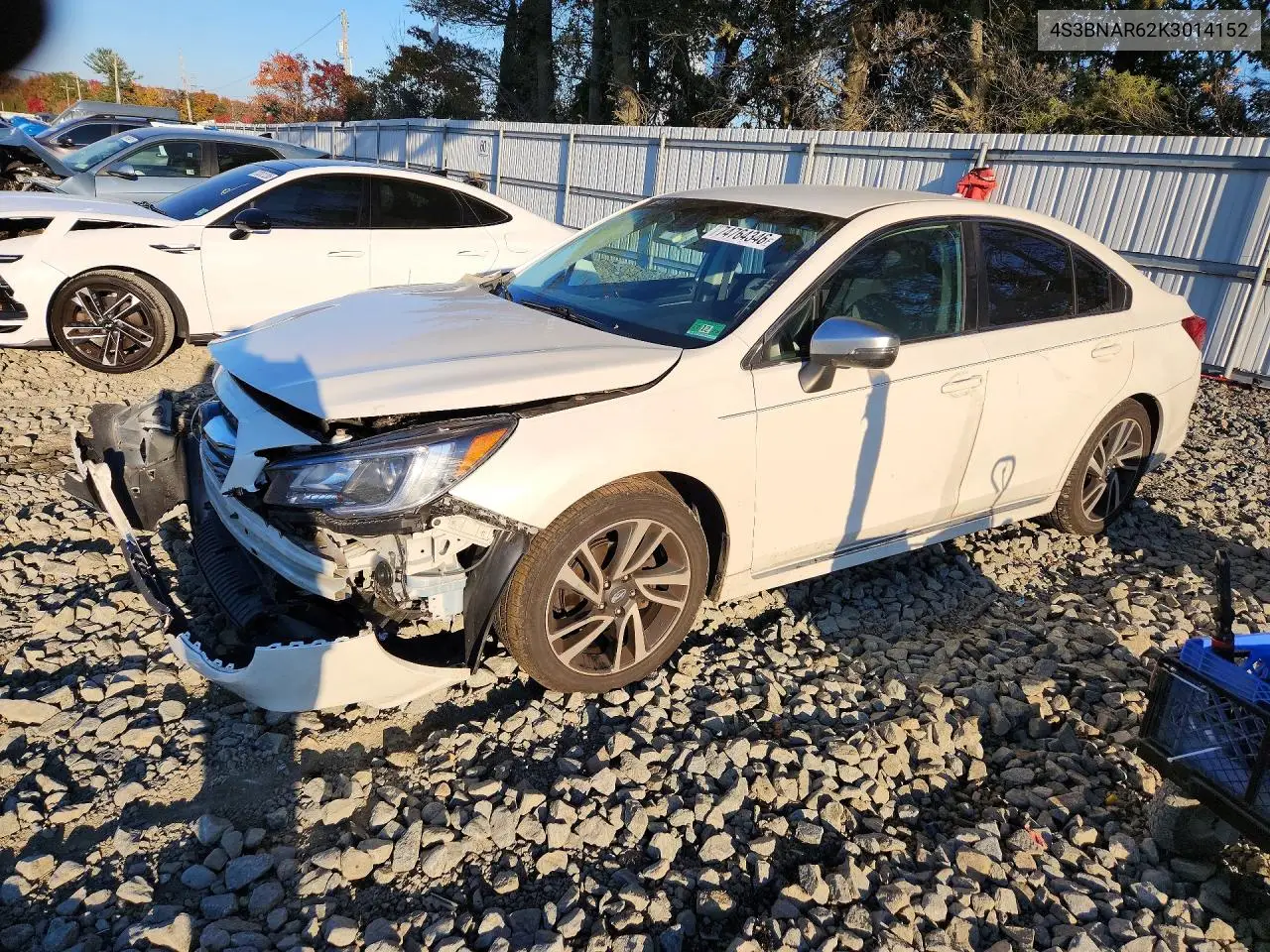 SUBARU LEGACY 2019, VIN 4S3BNAR62K3014152