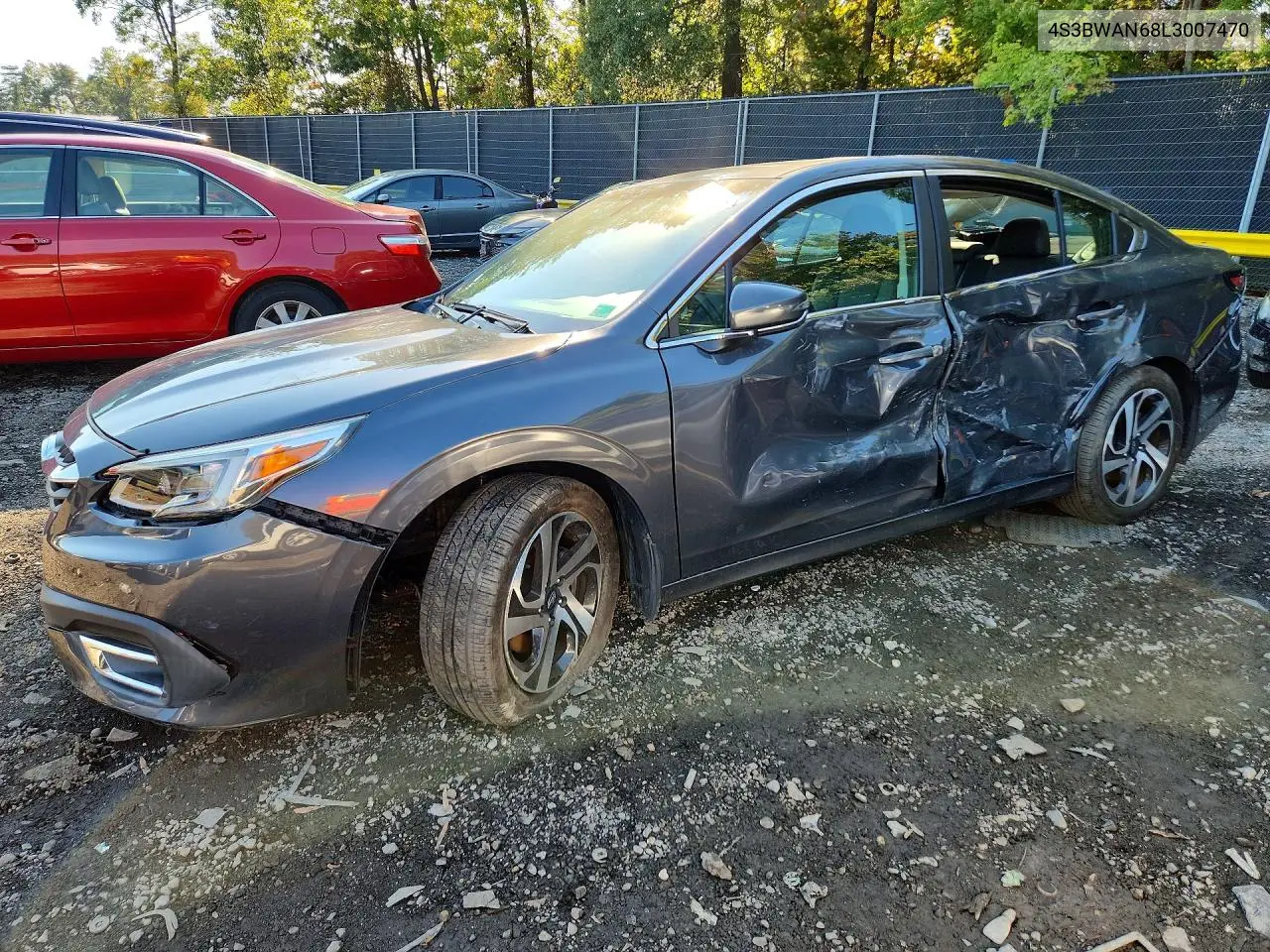 SUBARU LEGACY 2020, VIN 4S3BWAN68L3007470