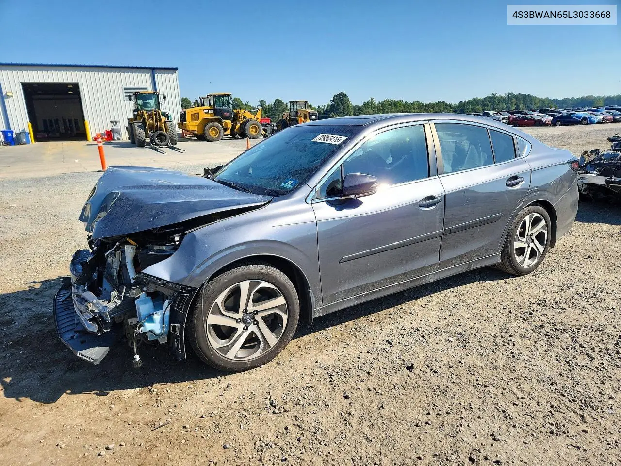 SUBARU LEGACY 2020, VIN 4S3BWAN65L3033668