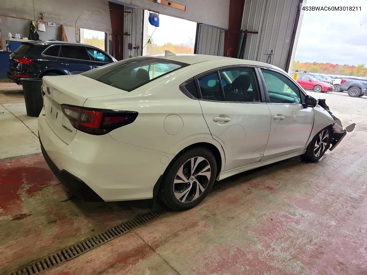 2021 SUBARU LEGACY VIN 4S3BWAC60M3018211 — фото 3