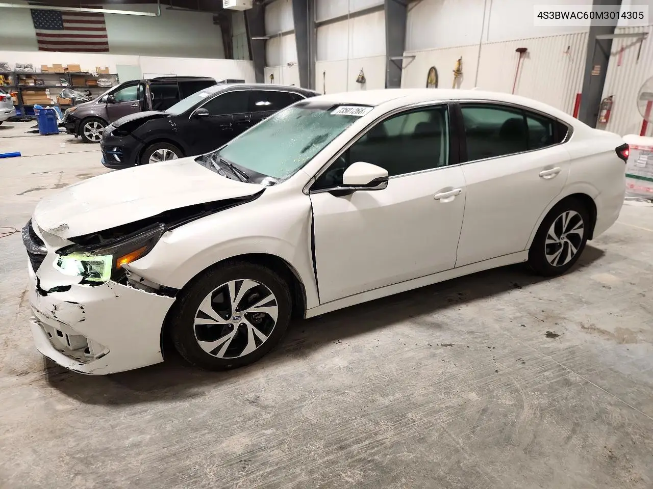 SUBARU LEGACY 2021, VIN 4S3BWAC60M3014305